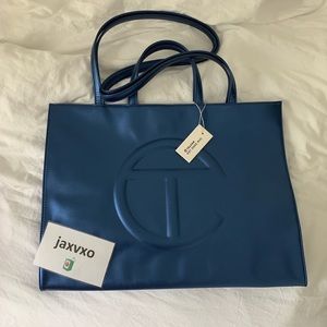 Telfar Large Cobalt Shopping Bag